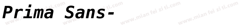 Prima Sans字体转换